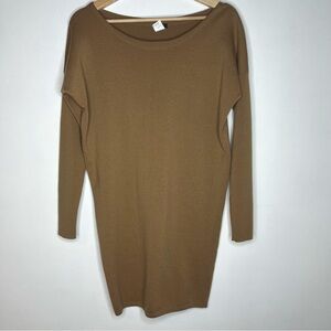 J Crew Brown Maxi Dress Long sleeve SIZE XS